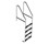 4-Step Commercial Pool Ladder - SR-CS-4 Thumbnail for 4-Step Commercial Pool Ladder - SR-CS-4