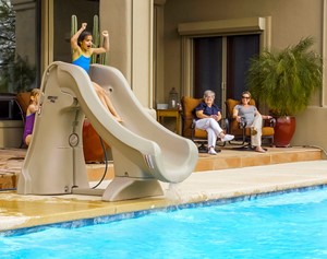 Image for SlideAway Removable Pool Slide with Girl