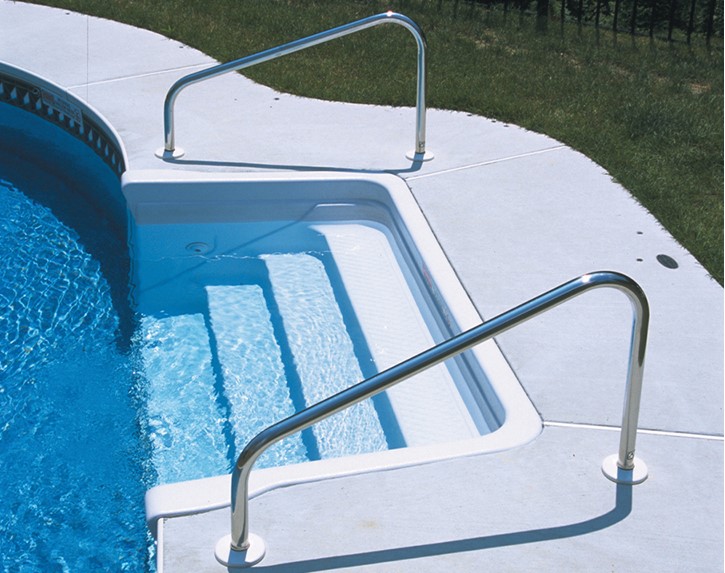 Deck Mounted Pool Handrails Thumbnail for Deck Mounted Pool Handrails