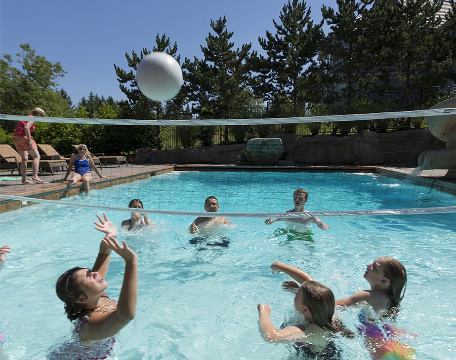 Swim N' Spike Pool Volleyball Action Thumbnail for Swim N' Spike Pool Volleyball Action