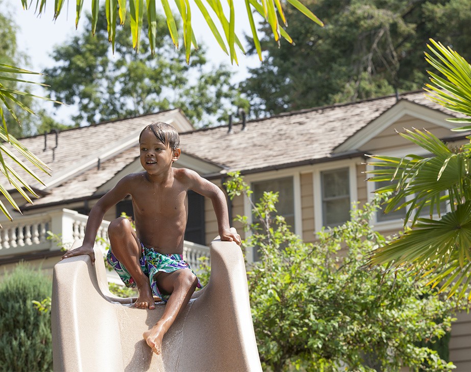 Typhoon Pool Slide with Boy Thumbnail for Typhoon Pool Slide with Boy