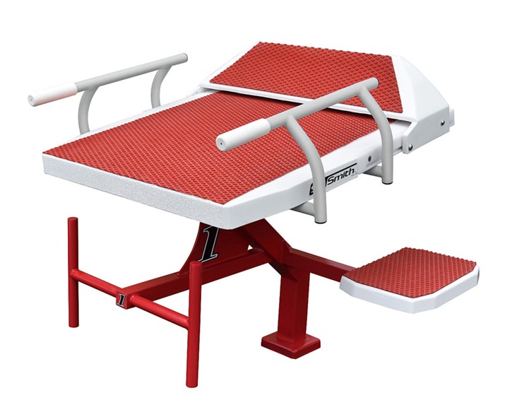 Velocity Single Post Starting Block with Wedge and Handles in Red Thumbnail for Velocity Single Post Starting Block with Wedge and Handles in Red
