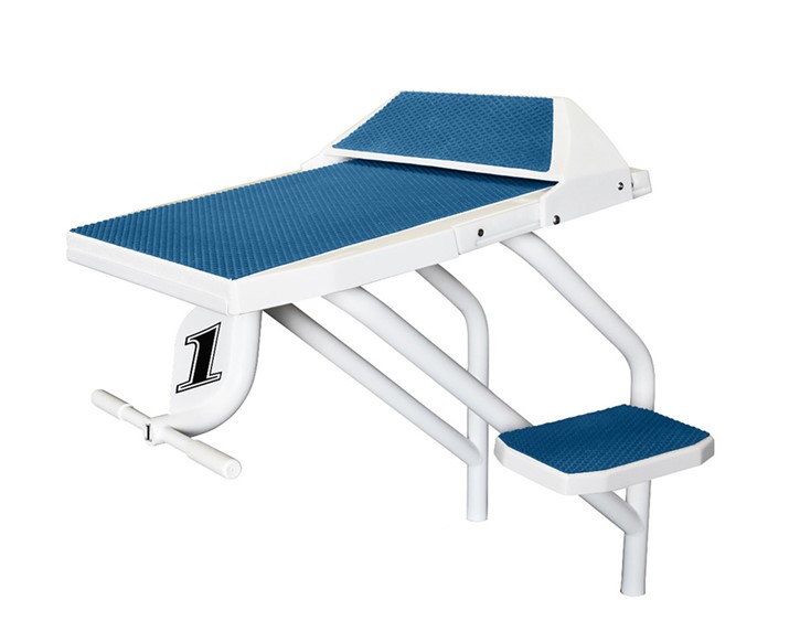 Velocity Dual Post Starting Block with Wedge in Blue Thumbnail for Velocity Dual Post Starting Block with Wedge in Blue