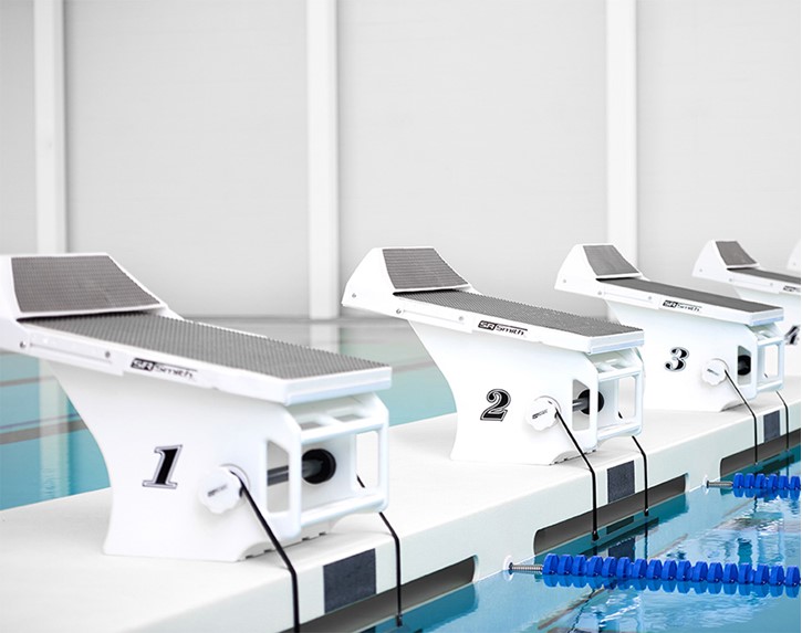 Velocity Advantage Starting Blocks on a Bulkhead Thumbnail for Velocity Advantage Starting Blocks on a Bulkhead