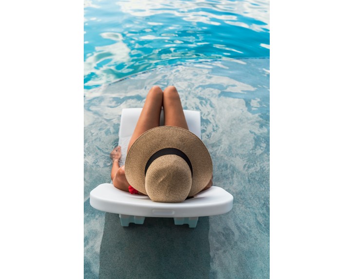 Resort Series Rocking Lounger Woman in Hat Thumbnail for Resort Series Rocking Lounger Woman in Hat